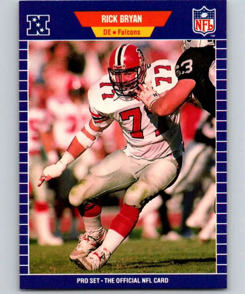 1989 Pro Set #3 Rick Bryan EX Excellent Atlanta Falcons Football Card - Football Card Single