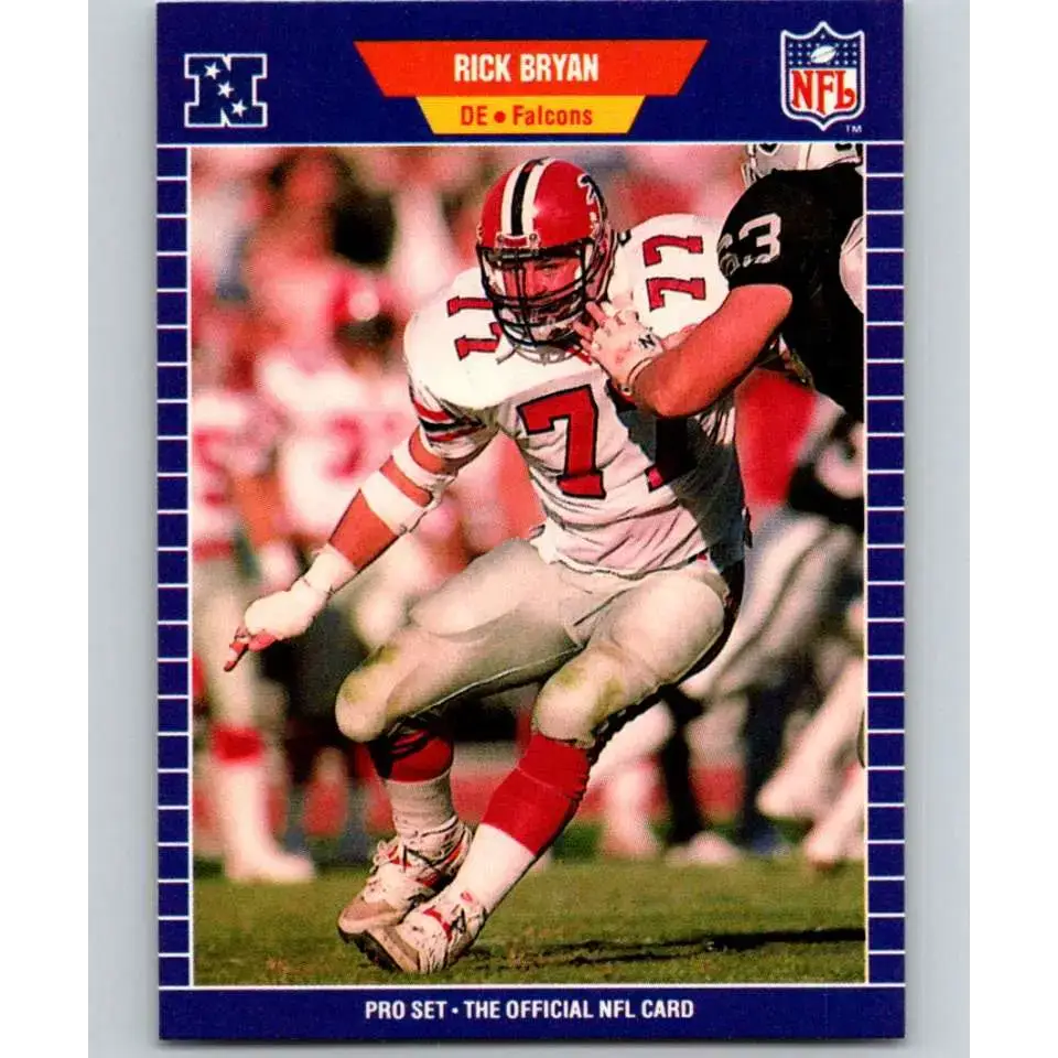 1989 Pro Set #3 Rick Bryan NM-MT Atlanta Falcons Football Card - Football Card Single