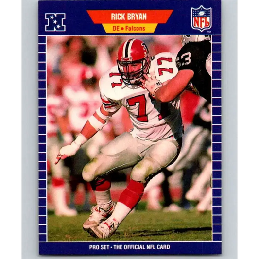 1989 Pro Set #3 Rick Bryan NM-MT Atlanta Falcons Football Card - Football Card Single