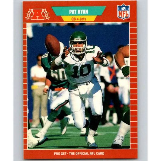 1989 Pro Set #306 Pat Ryan NM-MT New York Jets Football Card - Football Card Single
