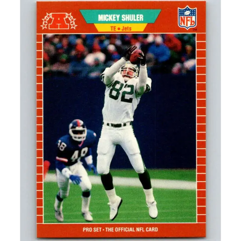 1989 Pro Set #307 Mickey Shuler NM-MT New York Jets Football Card - Football Card Single