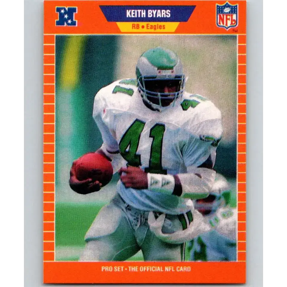 1989 Pro Set #313 Keith Byars NM-MT Philadelphia Eagles Football Card