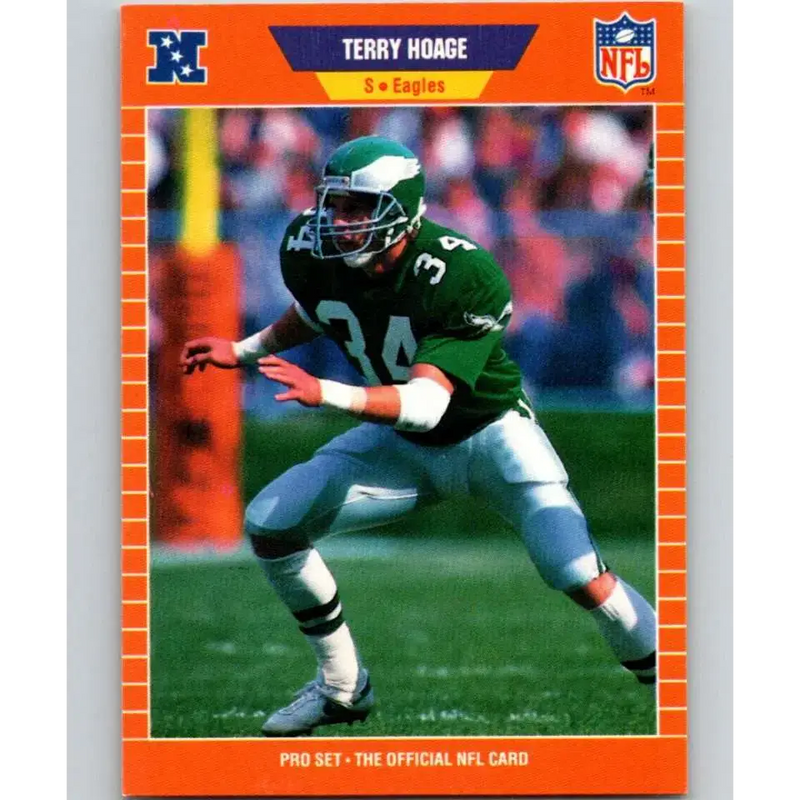 1989 Pro Set #316 Terry Hoage NM-MT Philadelphia Eagles Football Card - Football Card Single