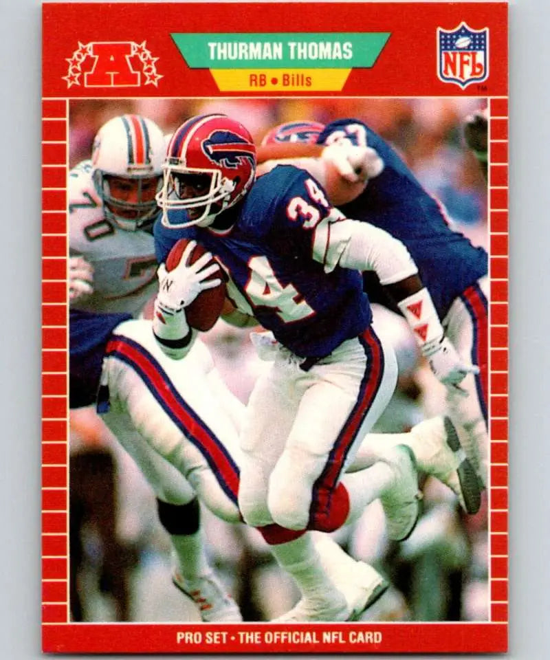 1989 Pro Set #32 Thurman Thomas EX Excellent RC Rookie Buffalo Bills Football Card - Football Card Single