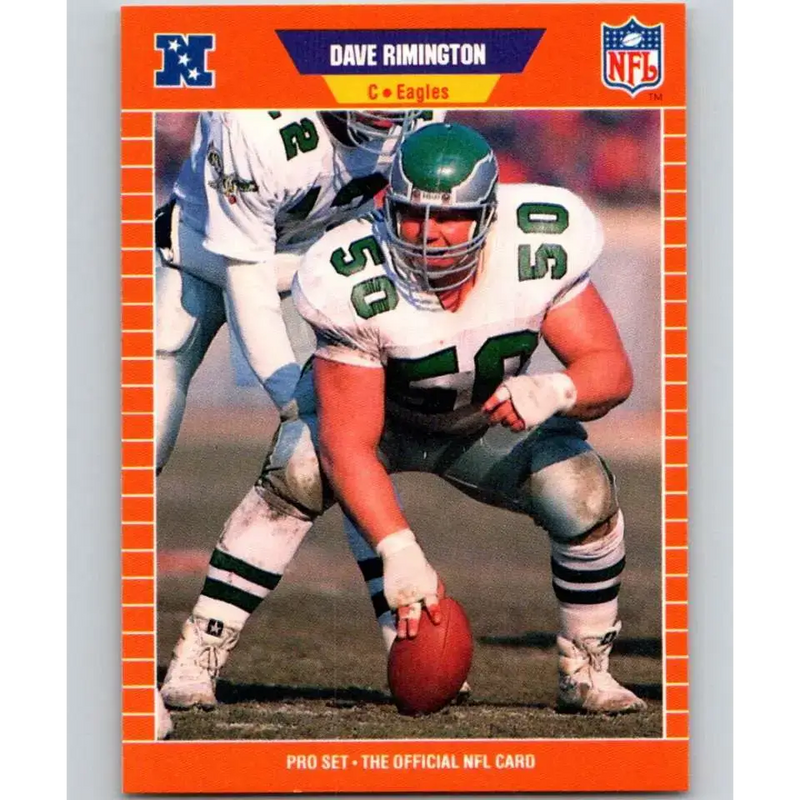 1989 Pro Set #321 Dave Rimington NM-MT Philadelphia Eagles Football Card - Football Card Single