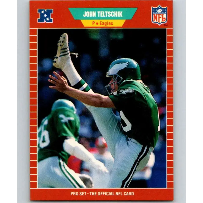 1989 Pro Set #322 John Teltschik NM-MT Philadelphia Eagles Football Card - Football Card Single