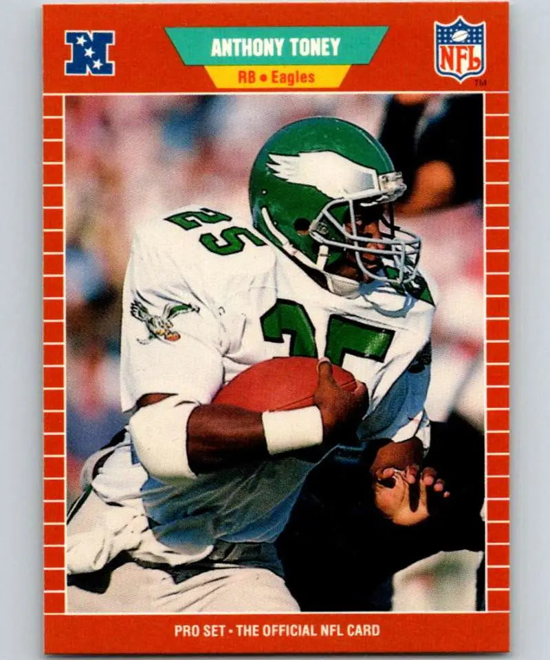 1989 Pro Set #323 Anthony Toney EX Excellent Philadelphia Eagles Football Card - Football Card Single