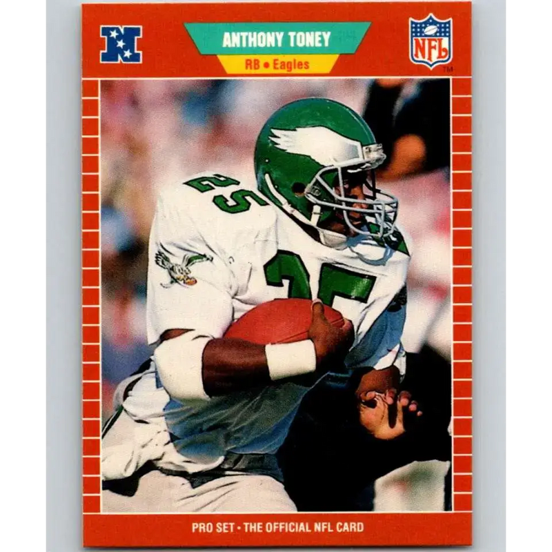 1989 Pro Set #323 Anthony Toney NM-MT Philadelphia Eagles Football Card - Football Card Single