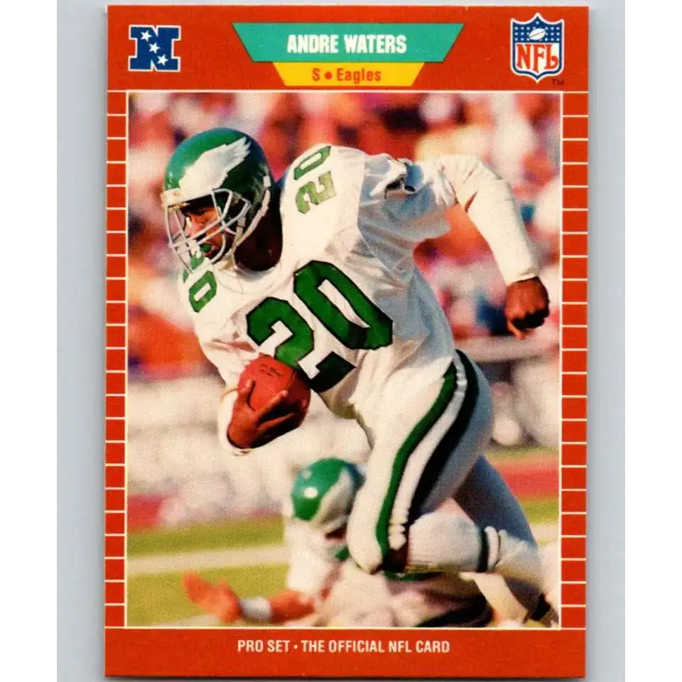 1989 Pro Set #324 Andre Waters NM-MT Philadelphia Eagles Football Card - Football Card Single
