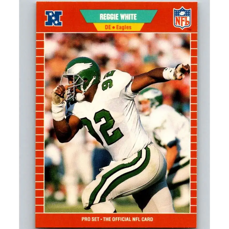 1989 Pro Set #325 Reggie White NM-MT Philadelphia Eagles Football Card - Football Card Single