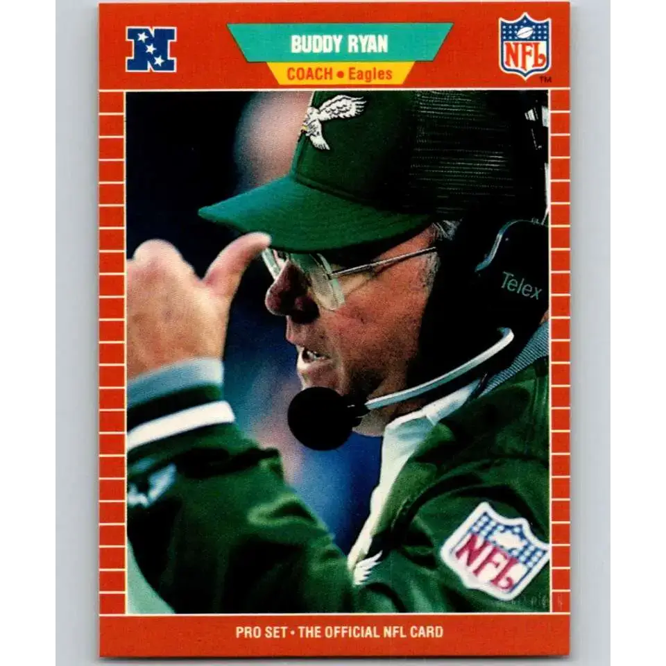1989 Pro Set #327 Buddy Ryan CO NM-MT Philadelphia Eagles Football Card