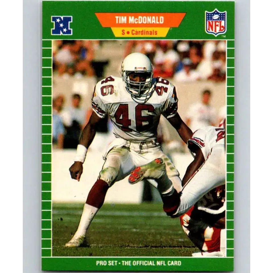 1989 Pro Set #329 Tim McDonald NM-MT RC Rookie Phoenix Cardinals Football Card