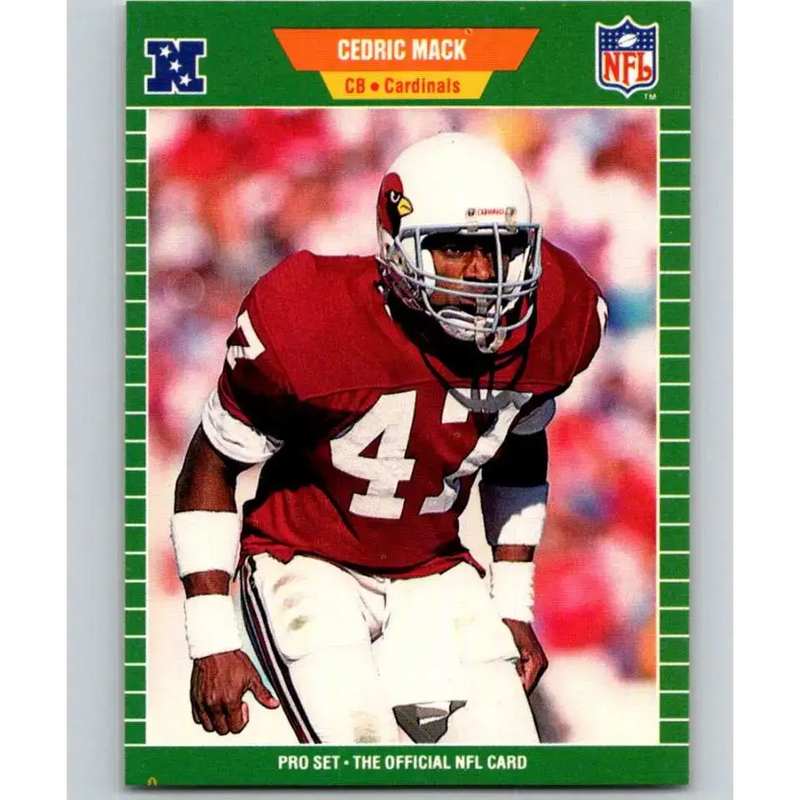 1989 Pro Set #332 Cedric Mack NM-MT Phoenix Cardinals Football Card - Football Card Single