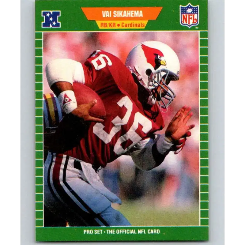 1989 Pro Set #338 Vai Sikahema NM-MT Phoenix Cardinals Football Card - Football Card Single