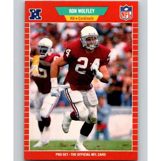 1989 Pro Set #340 Ron Wolfley NM-MT Phoenix Cardinals Football Card