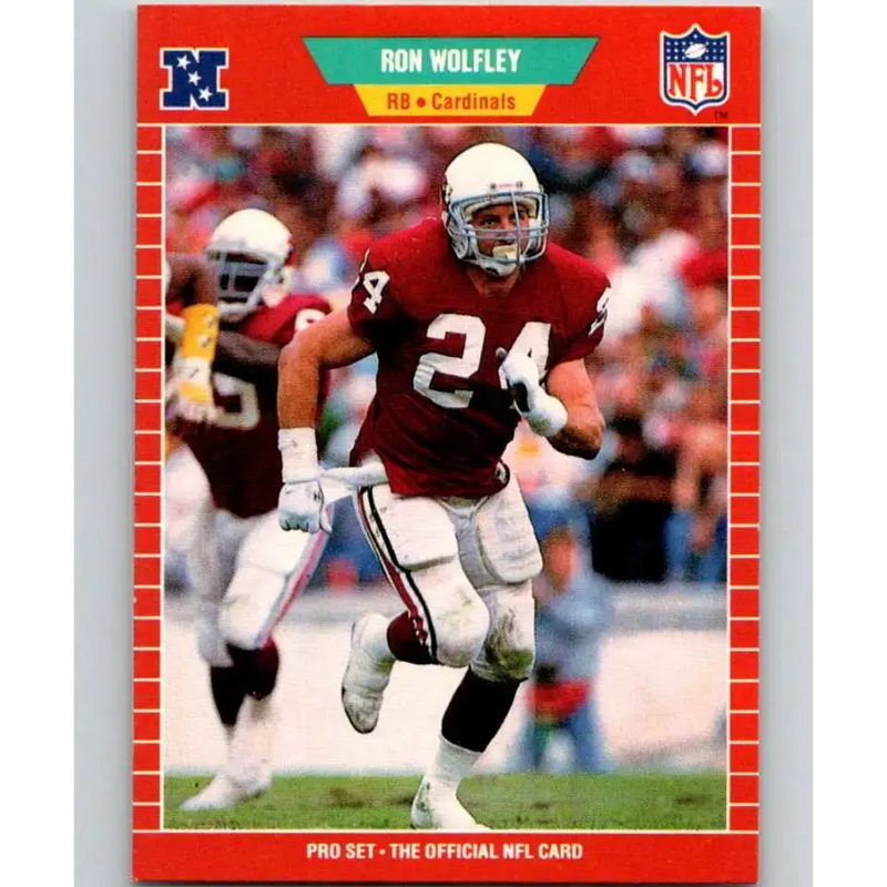1989 Pro Set #340 Ron Wolfley NM-MT Phoenix Cardinals Football Card - Football Card Single
