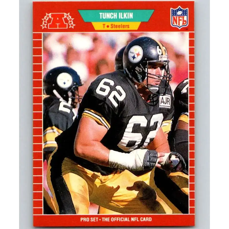 1989 Pro Set #349 Tunch Ilkin NM-MT RC Rookie Pittsburgh Steelers Football Card