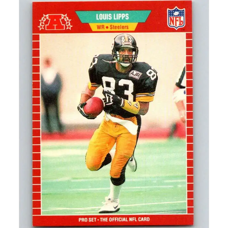 1989 Pro Set #351 Louis Lipps NM-MT Pittsburgh Steelers Football Card - Football Card Single