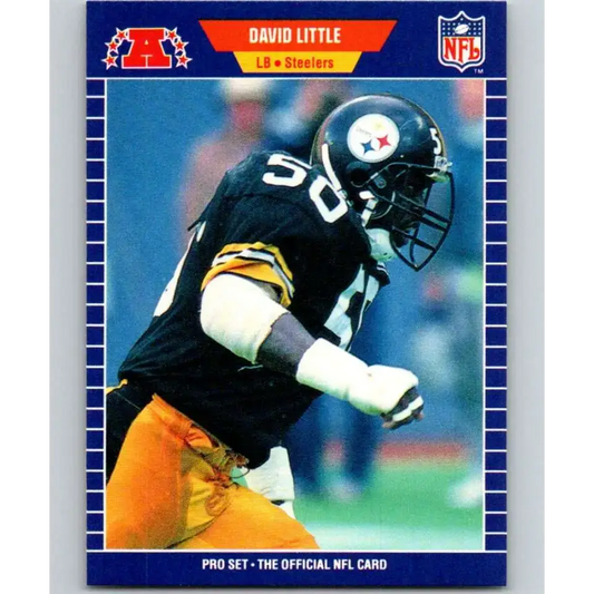 1989 Pro Set #352 David Little NM-MT Pittsburgh Steelers Football Card - Football Card Single
