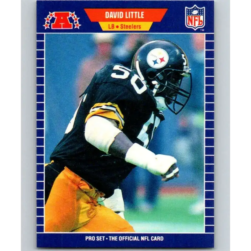 1989 Pro Set #352 David Little NM-MT Pittsburgh Steelers Football Card - Football Card Single