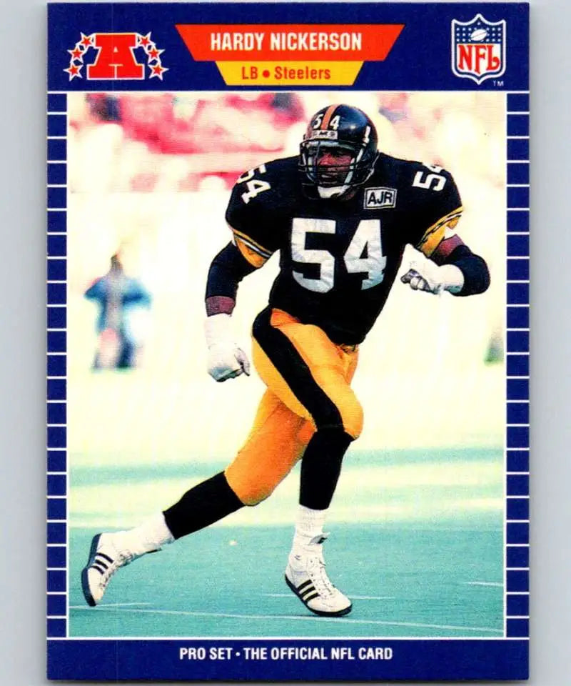 1989 Pro Set #353 Hardy Nickerson EX Excellent RC Rookie Pittsburgh Steelers Football Card - Football Card Single