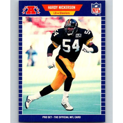 1989 Pro Set #353 Hardy Nickerson NM-MT RC Rookie Pittsburgh Steelers Football Card
