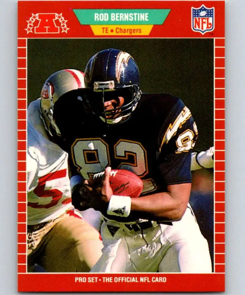 1989 Pro Set #357 Rod Bernstine EX Excellent RC Rookie San Diego Chargers Football Card - Football Card Single