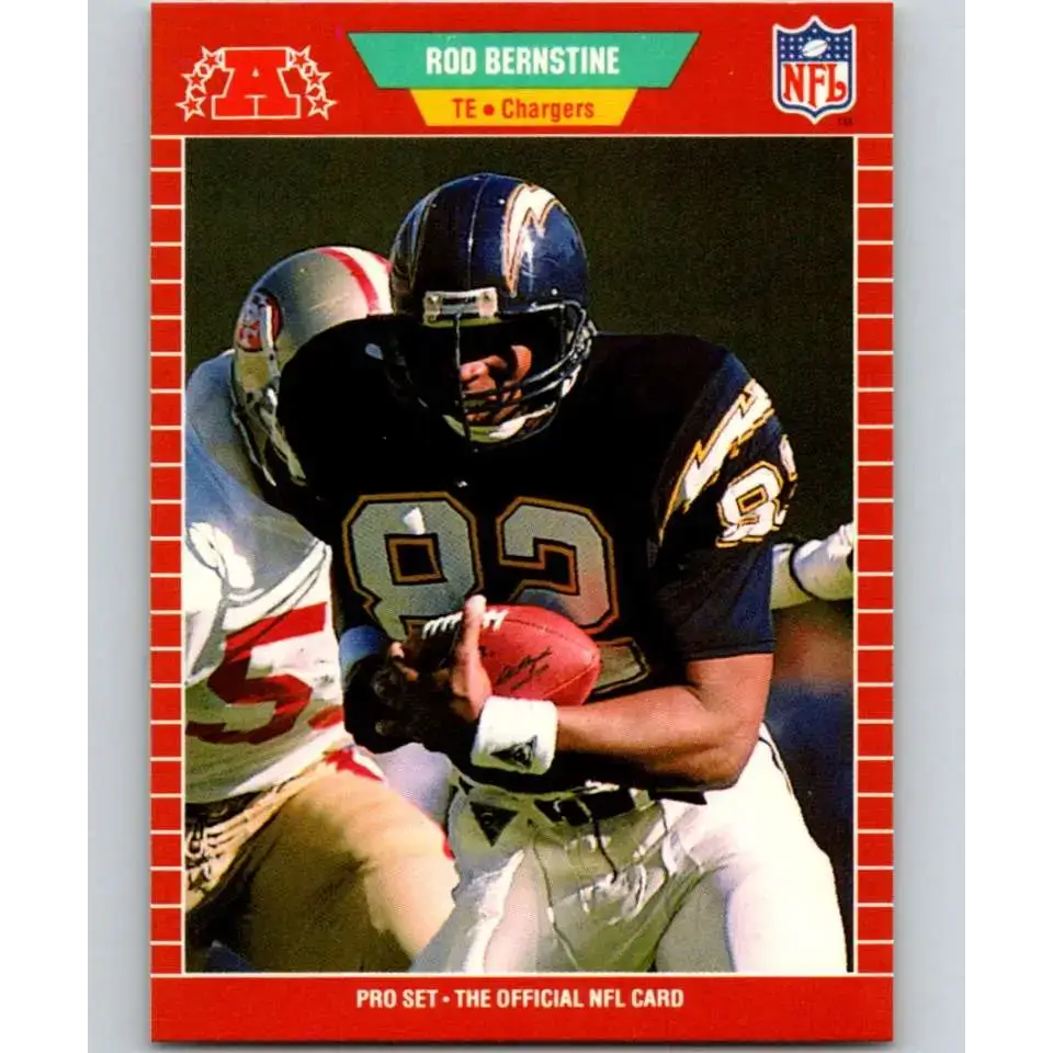 1989 Pro Set #357 Rod Bernstine NM-MT RC Rookie San Diego Chargers Football Card