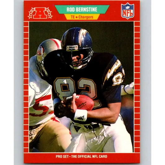 1989 Pro Set #357 Rod Bernstine NM-MT RC Rookie San Diego Chargers Football Card