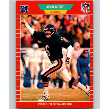 1989 Pro Set #36 Kevin Butler NM-MT Chicago Bears Football Card