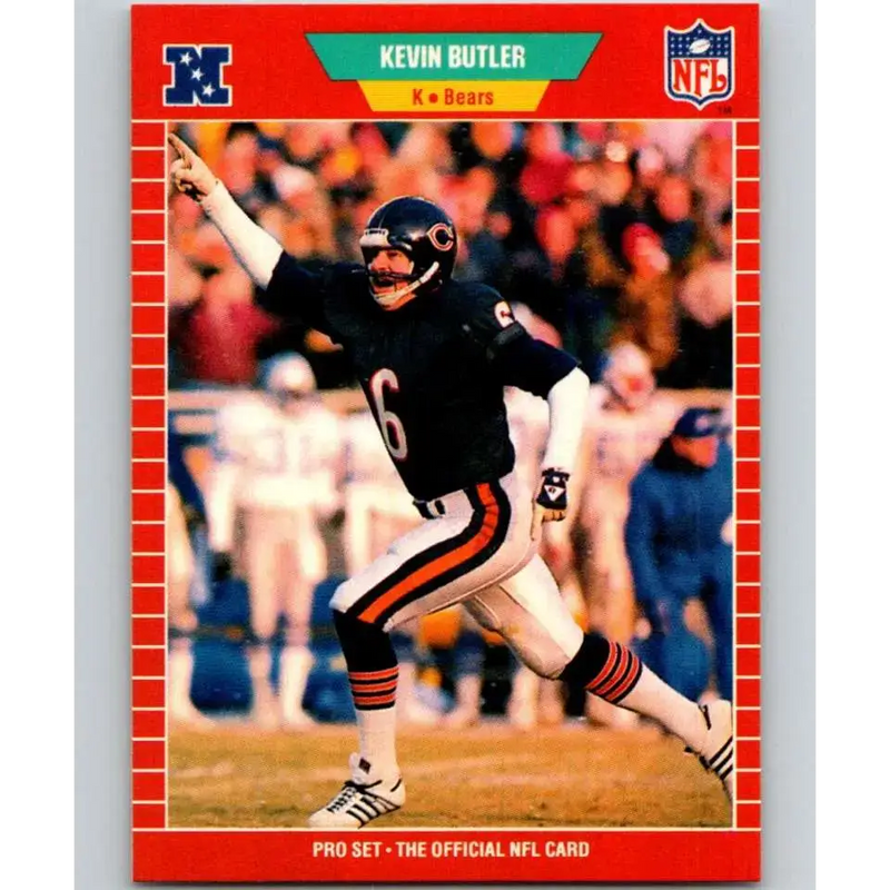 1989 Pro Set #36 Kevin Butler NM-MT Chicago Bears Football Card - Football Card Single