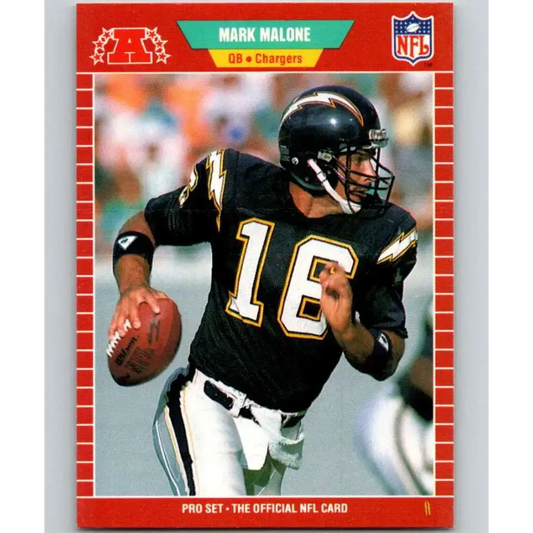 1989 Pro Set #362 Mark Malone NM-MT San Diego Chargers Football Card