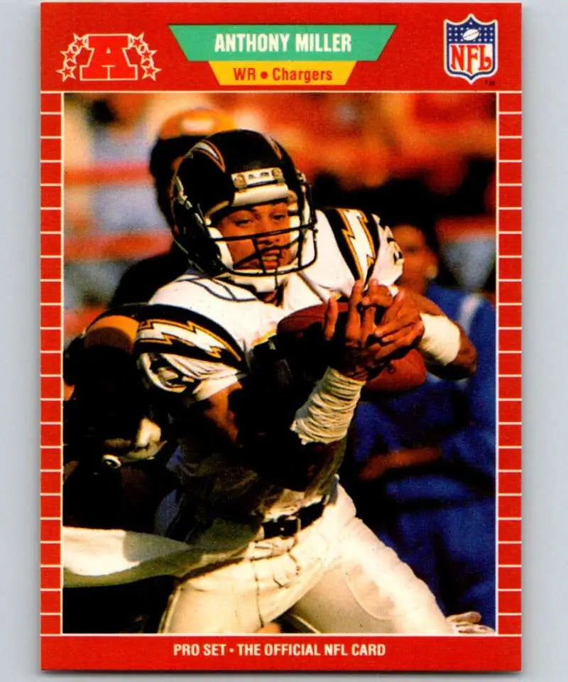 1989 Pro Set #363 Anthony Miller EX Excellent RC Rookie San Diego Chargers Football Card - Football Card Single