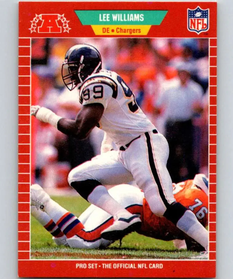 1989 Pro Set #367 Lee Williams EX Excellent San Diego Chargers Football Card - Football Card Single