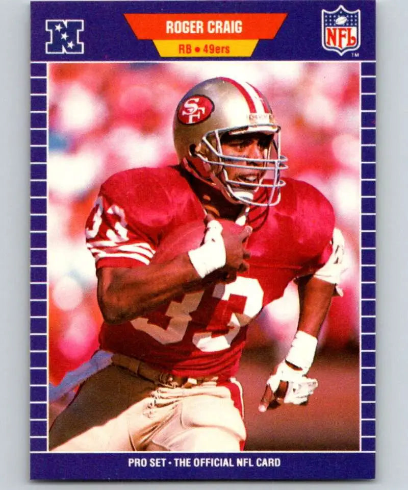 1989 Pro Set #372 Roger Craig EX Excellent San Francisco 49ers Football Card - Football Card Single