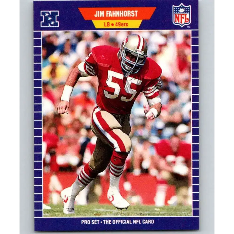 1989 Pro Set #374 Jim Fahnhorst NM-MT San Francisco 49ers Football Card - Football Card Single