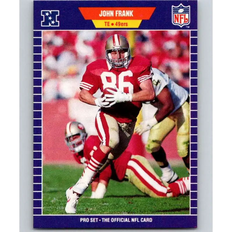 1989 Pro Set #375 John Frank NM-MT San Francisco 49ers Football Card - Football Card Single
