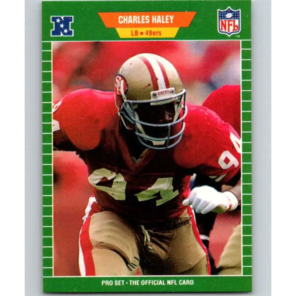 1989 Pro Set #378 Charles Haley NM-MT San Francisco 49ers Football Card