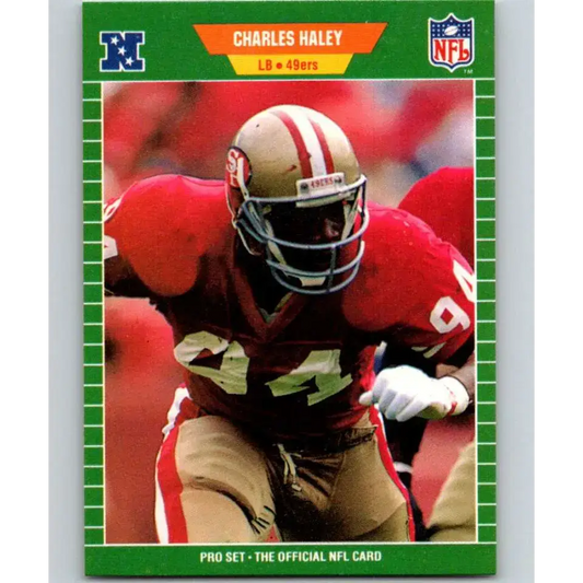 1989 Pro Set #378 Charles Haley NM-MT San Francisco 49ers Football Card