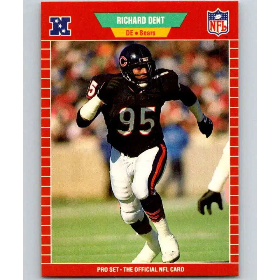 1989 Pro Set #38 Richard Dent NM-MT Chicago Bears Football Card