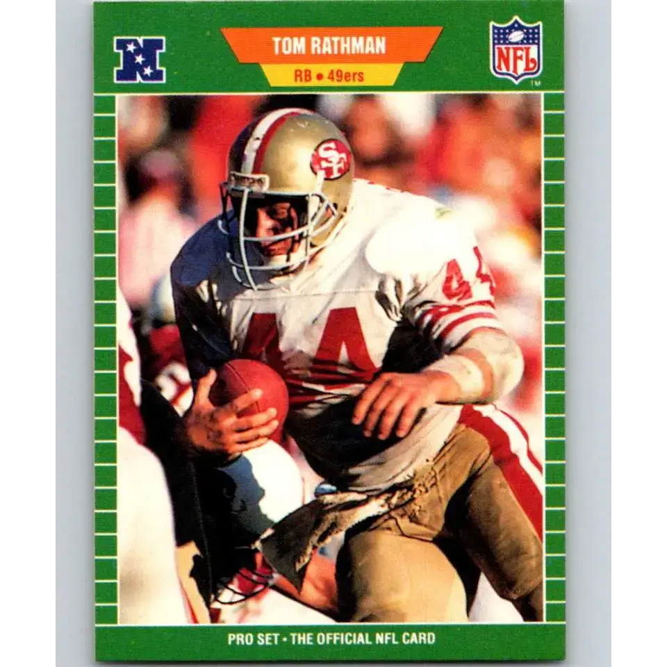 1989 Pro Set #382 Tom Rathman NM-MT San Francisco 49ers Football Card