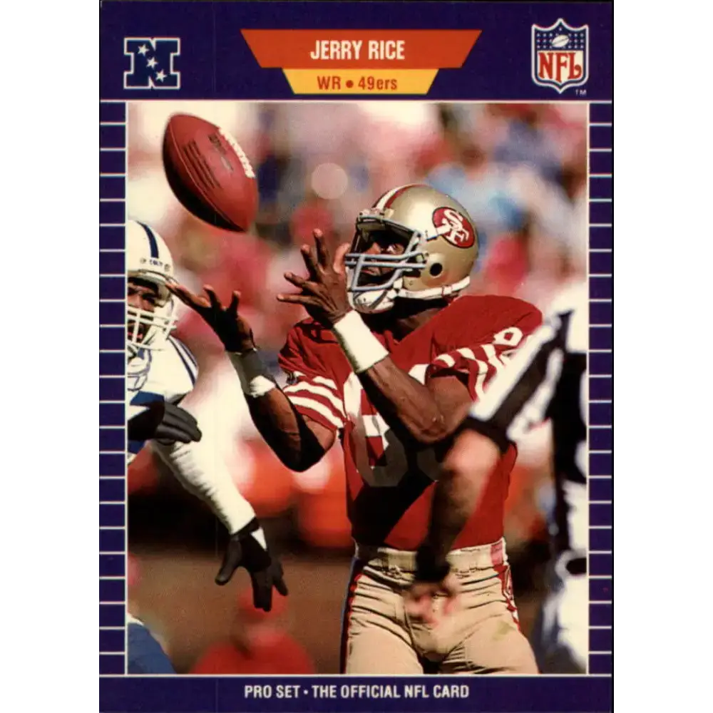 1989 Pro Set #383 Jerry Rice NM-MT San Francisco 49ers Football Card