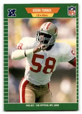 1989 Pro Set #385 Keena Turner - Football Card Single