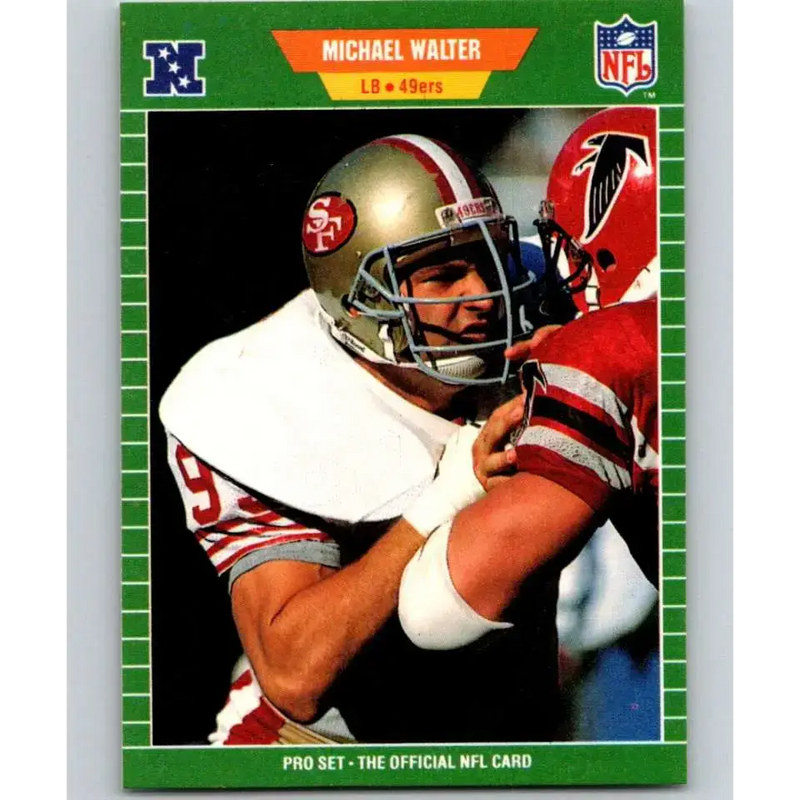 1989 Pro Set #386 Michael Walter NM-MT San Francisco 49ers Football Card - Football Card Single