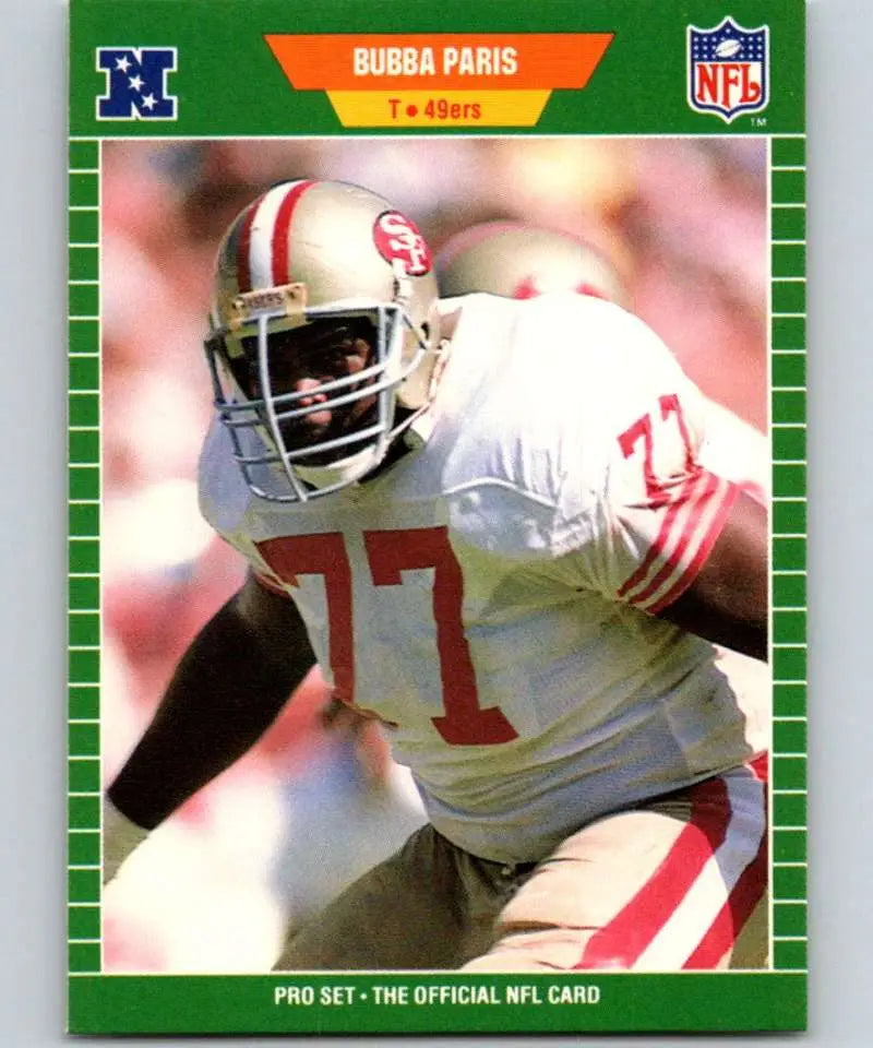 1989 Pro Set #387 Bubba Paris EX Excellent San Francisco 49ers Football Card - Football Card Single