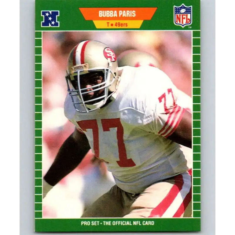 1989 Pro Set #387 Bubba Paris NM-MT San Francisco 49ers Football Card - Football Card Single