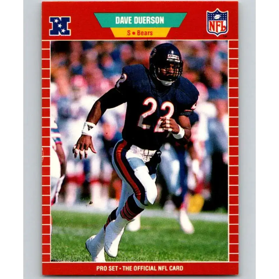 1989 Pro Set #39 Dave Duerson NM-MT Chicago Bears Football Card