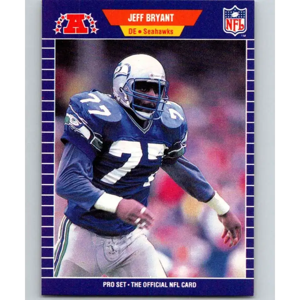 1989 Pro Set #392 Jeff Bryant NM-MT Seattle Seahawks Football Card