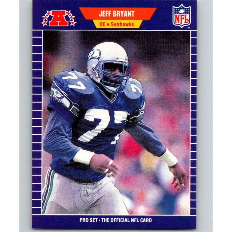 1989 Pro Set #392 Jeff Bryant NM-MT Seattle Seahawks Football Card - Football Card Single