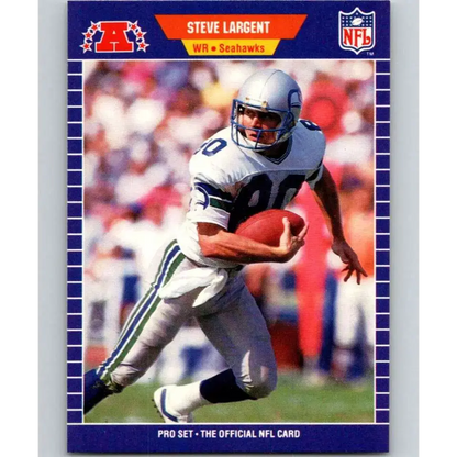 1989 Pro Set #396 Steve Largent NM-MT Seattle Seahawks Football Card